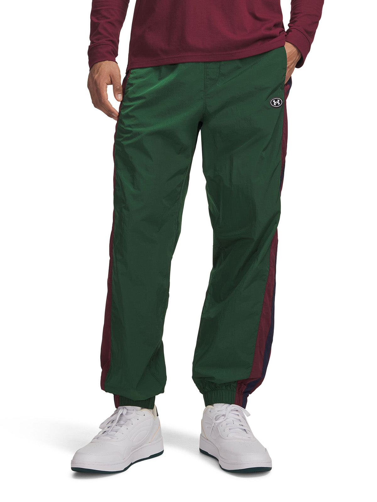 Jogger UA Icon Woven Track verde para hombre