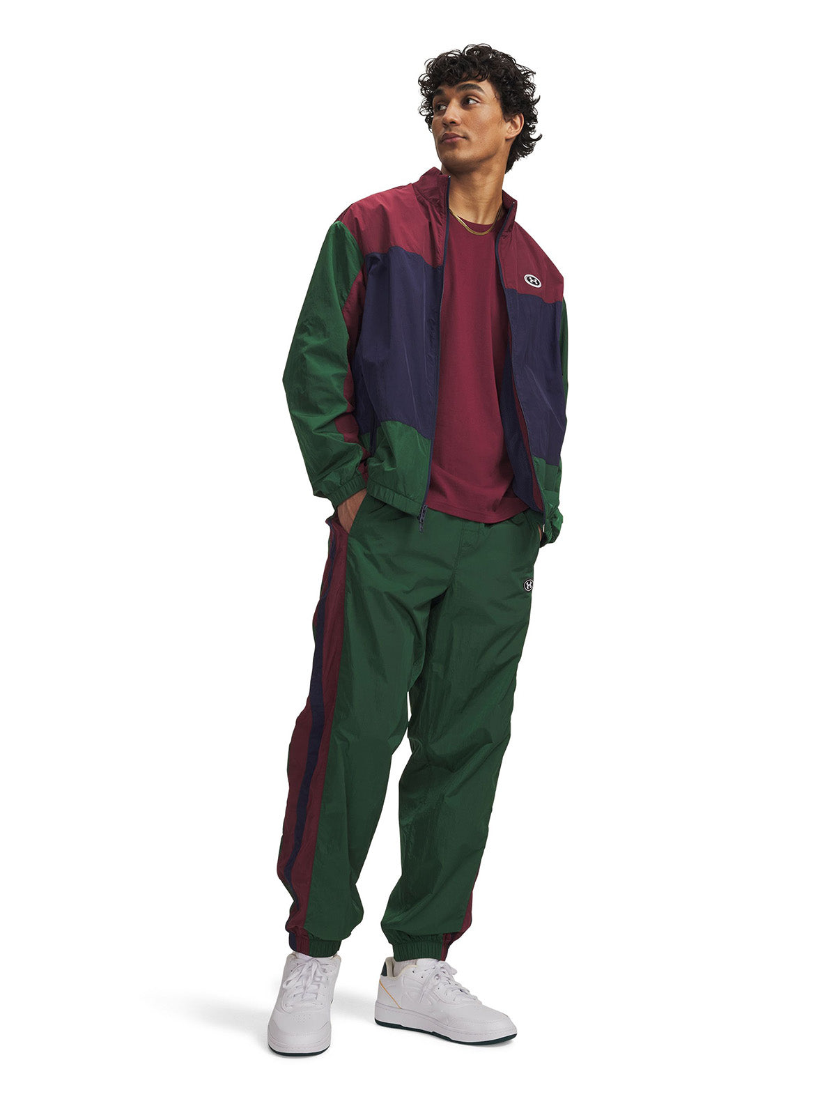 Jogger UA Icon Woven Track verde para hombre