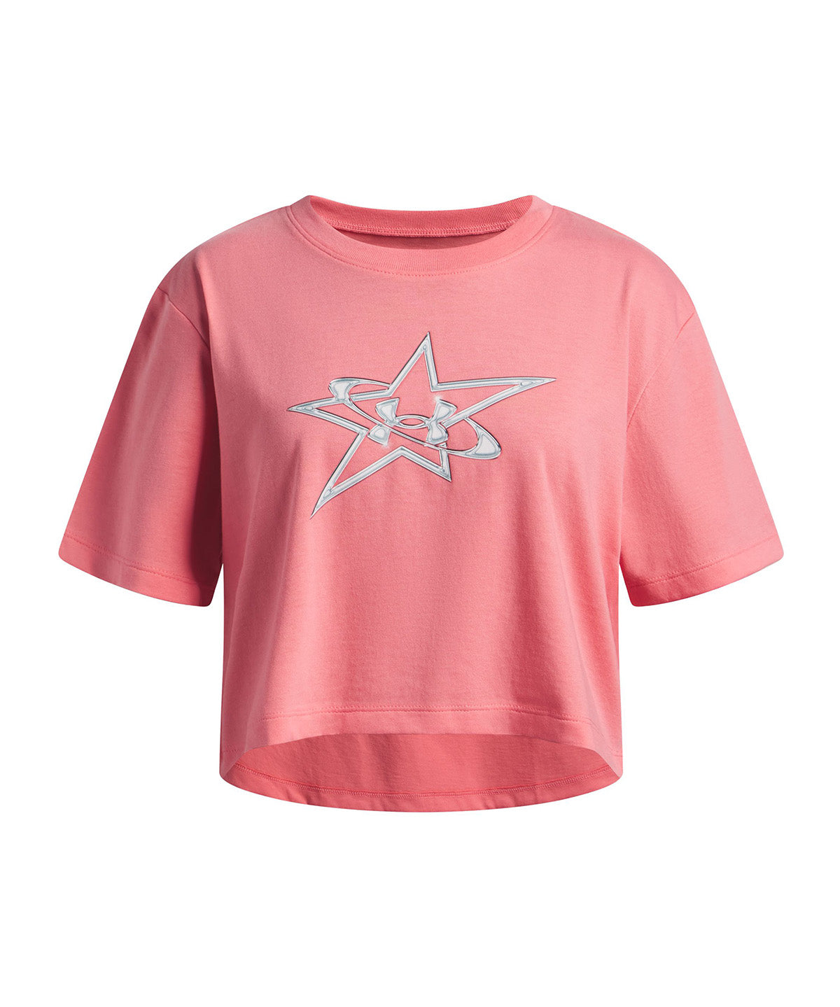 UA G Logo Star SS Polera Manga Corta rosado para niña