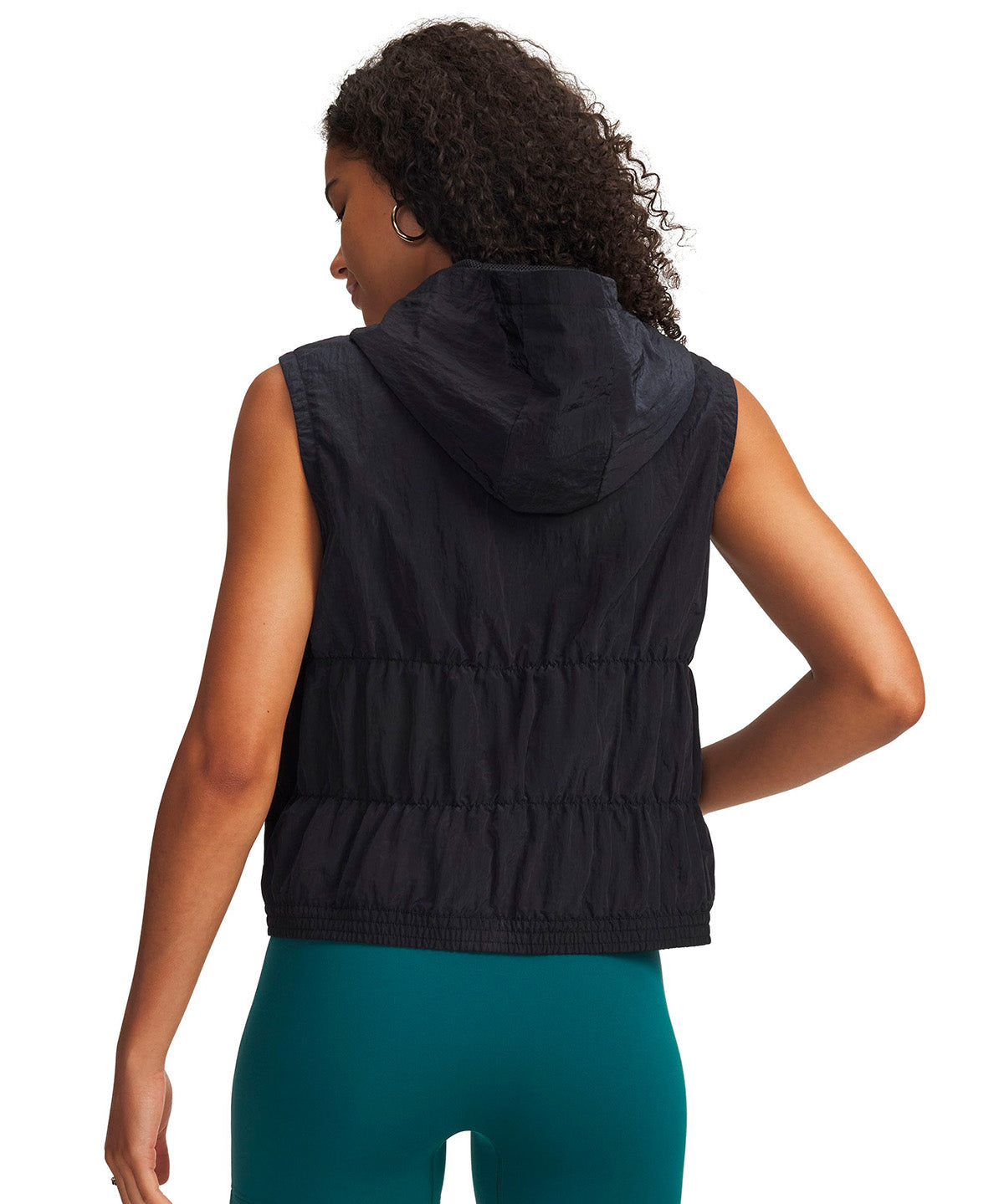 UA Rival Woven Bungee Vest negro para mujer