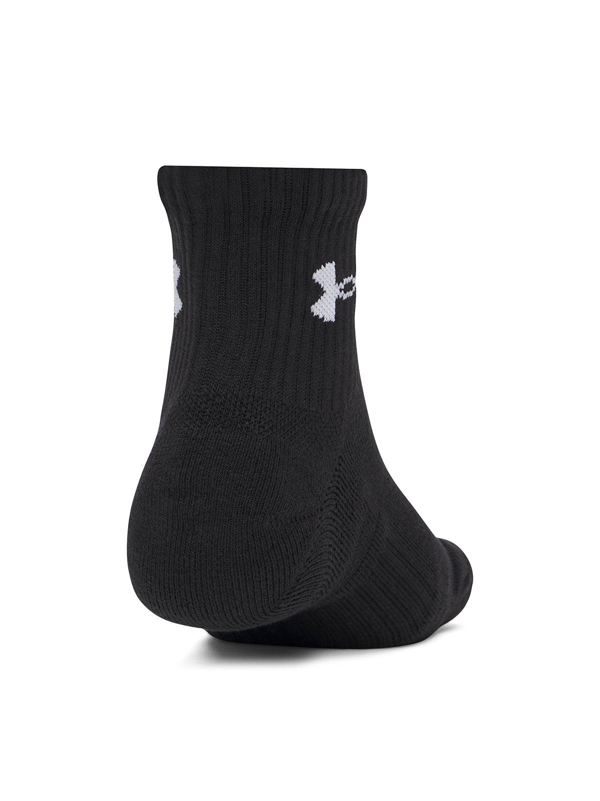 UA Performance Algodón 3-Pack Calcetín negro unisex
