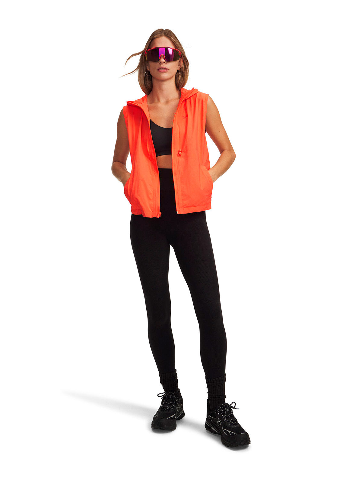 UA Unstoppable 3 en 1 rojo para mujer