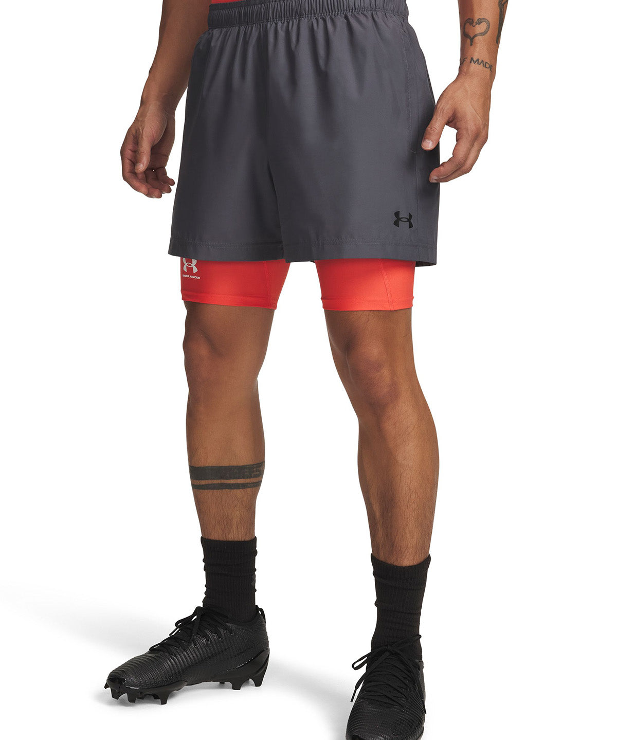 UA Tech Woven 5" Short gris para hombre