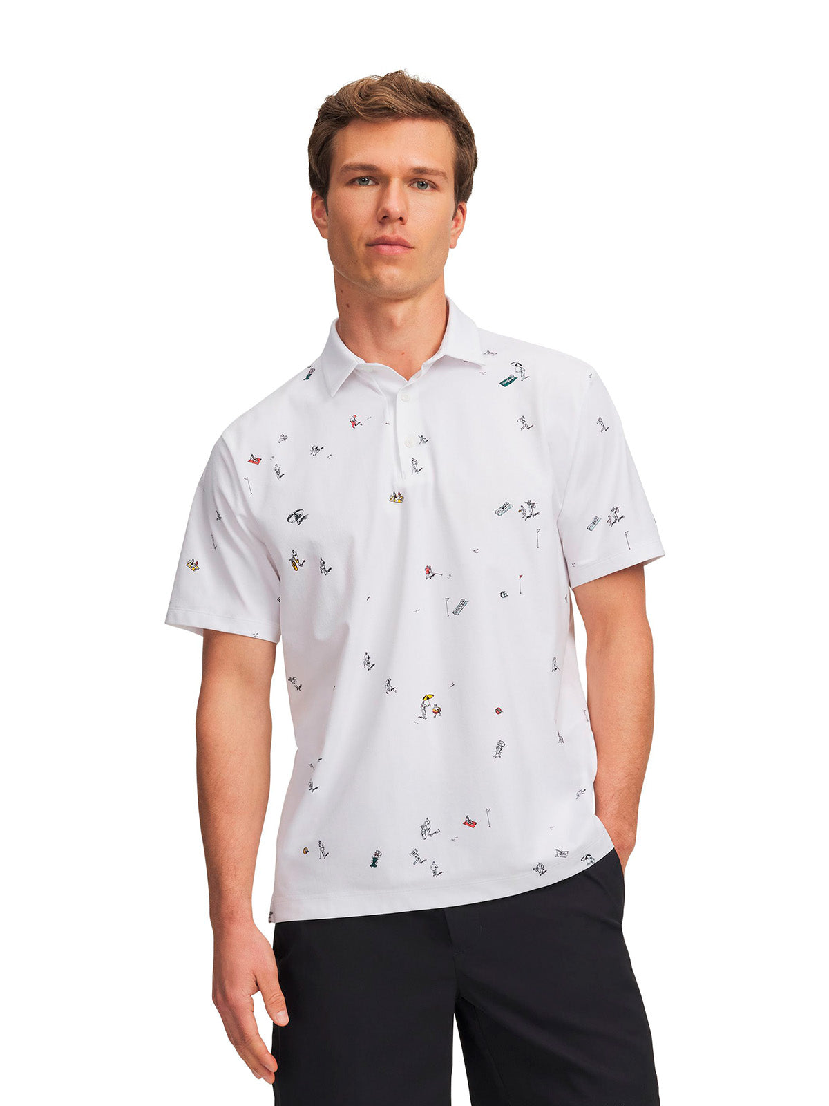 UA ArmourDry Printed blanco para hombre
