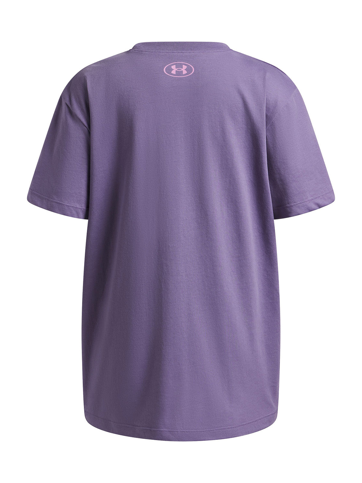 UA G Block Logo OS SS Polera Manga Corta morado para niña
