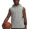 UA Curry Sleeveless Hoodie Poleron Sin Mangas gris para hombre