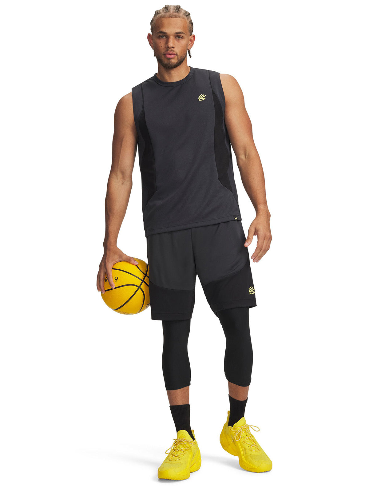 UA Curry Splash Short gris para hombre