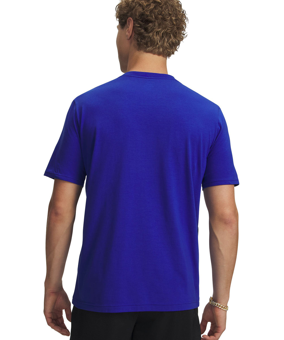 UA Curry Night Night Polera Manga Corta azul para hombre