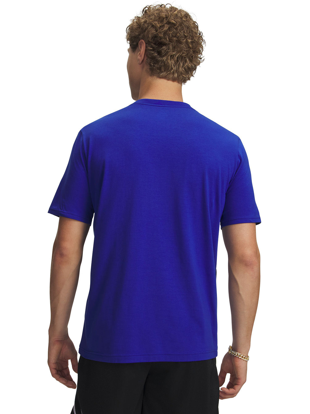 UA Curry Night Night Polera Manga Corta azul para hombre