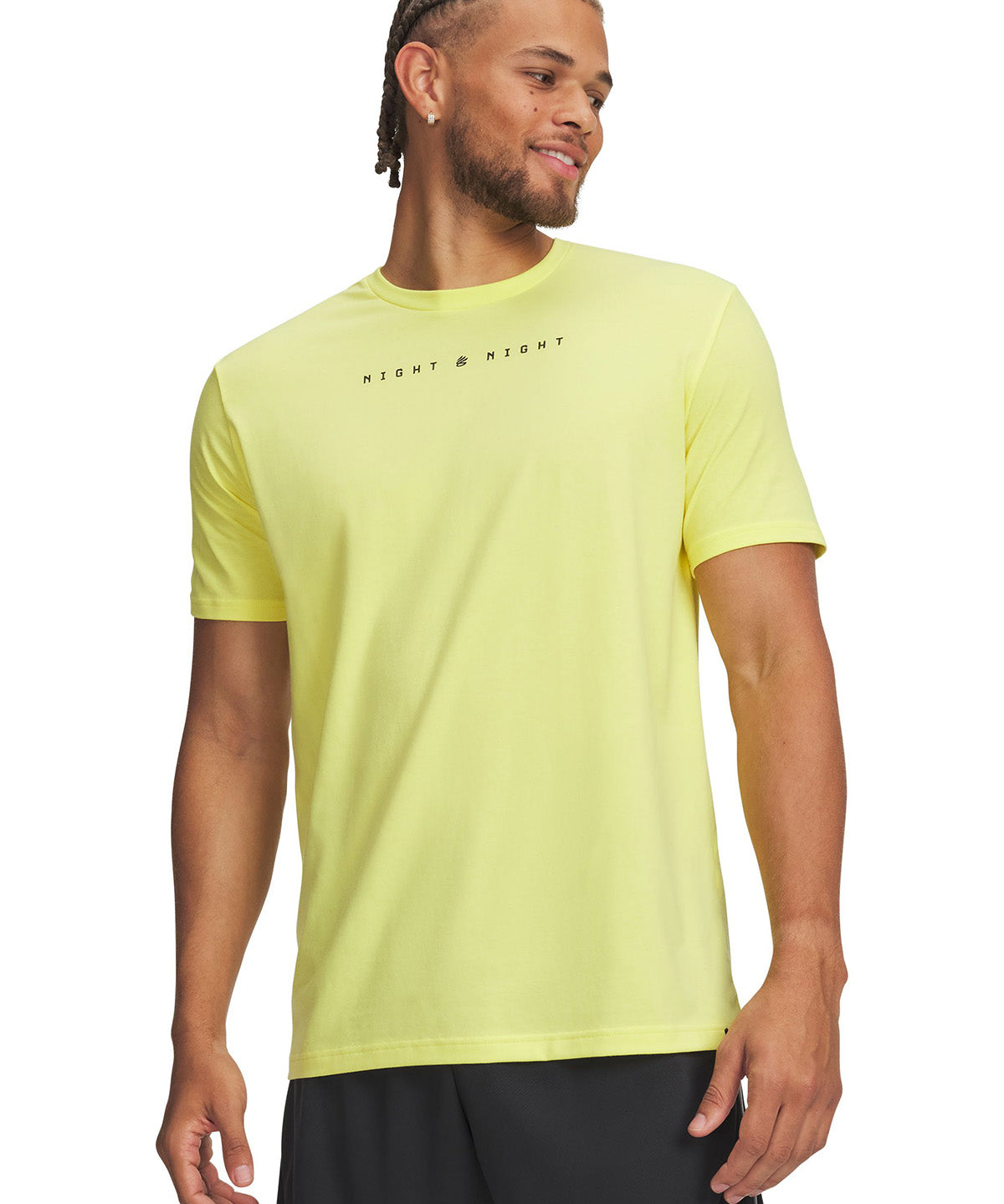 UA Curry Night Night Polera Manga Corta amarillo para hombre