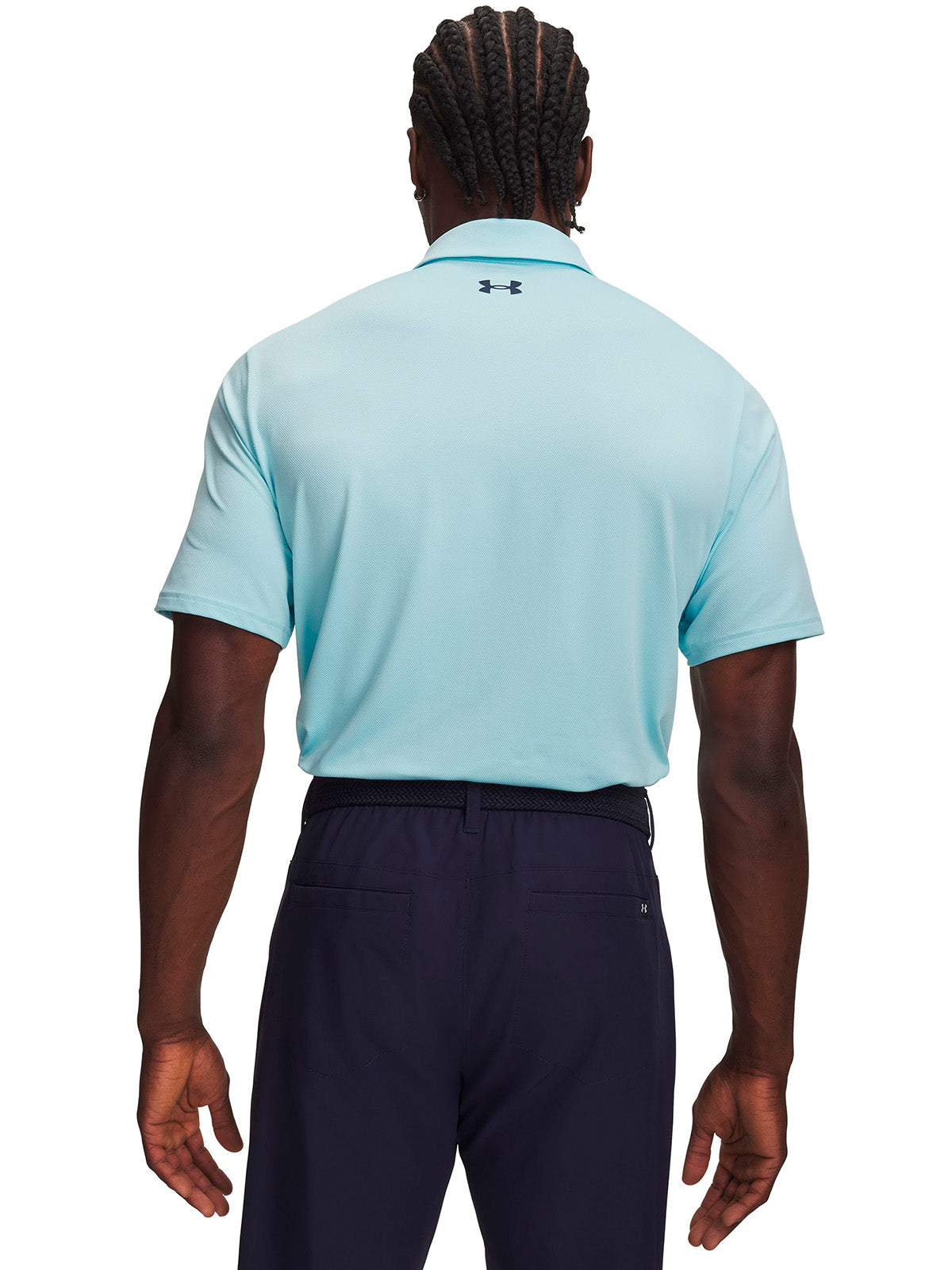 Polera manga corta UA Matchplay azul para hombre