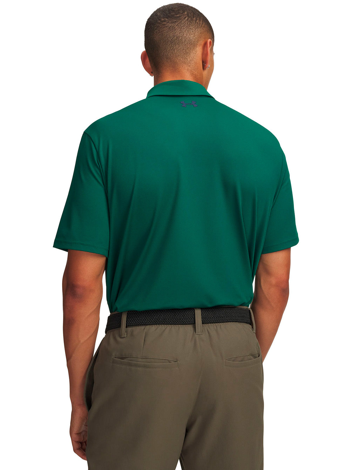 Polera manga corta UA Matchplay verde para hombre