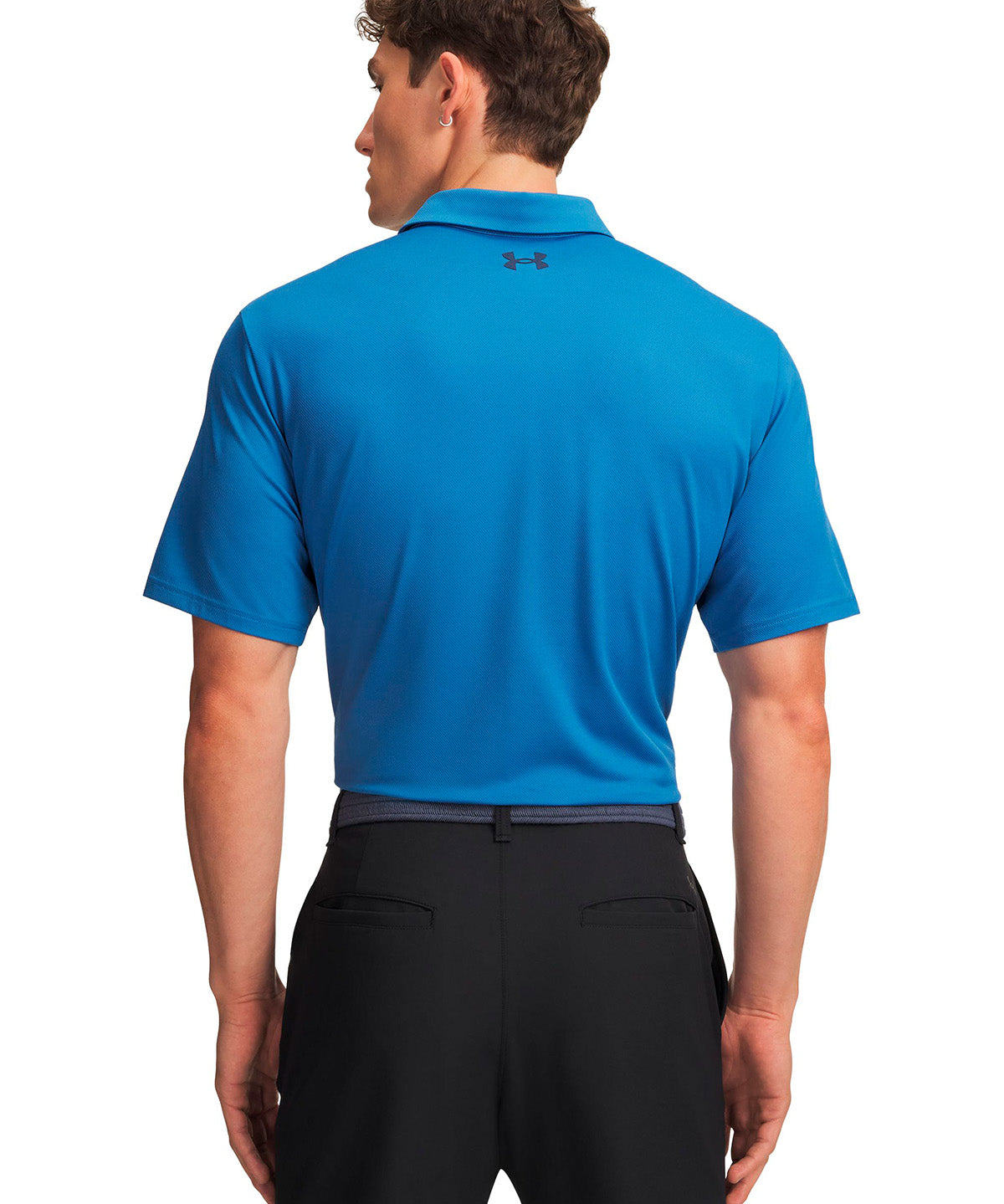 Polera manga corta UA Matchplay azul para hombre