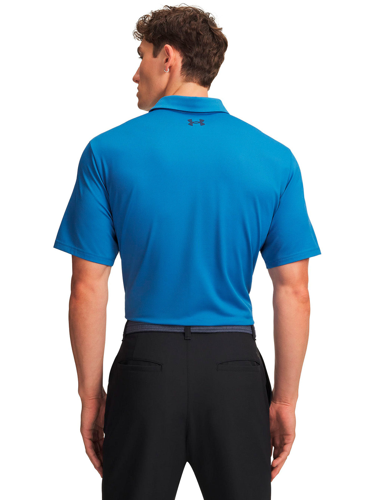 Polera manga corta UA Matchplay azul para hombre