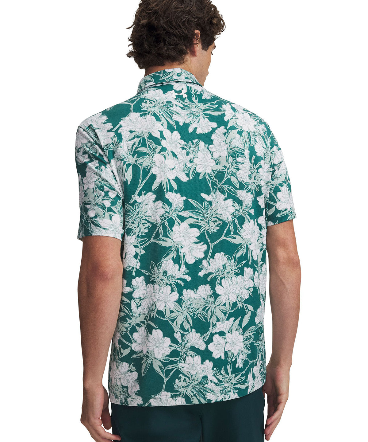 UA Matchplay Printed Polo Polera Manga Corta verde para hombre