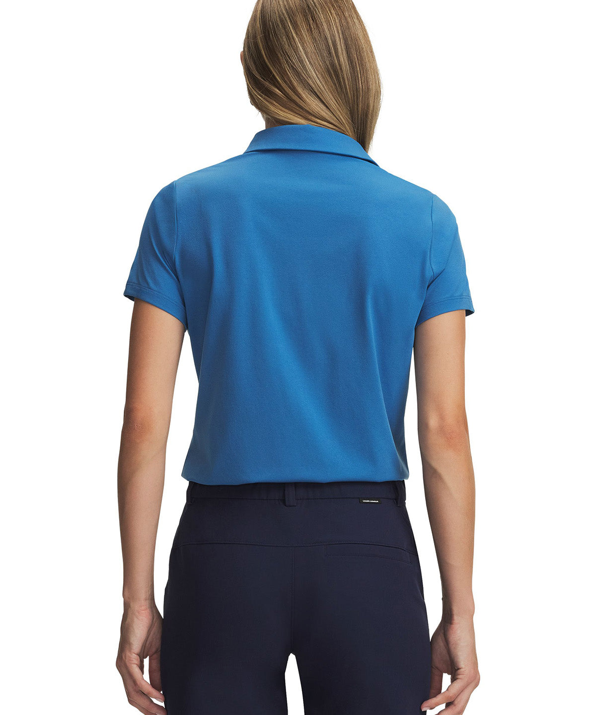 Polera manga corta UA ArmourDry azul para mujer