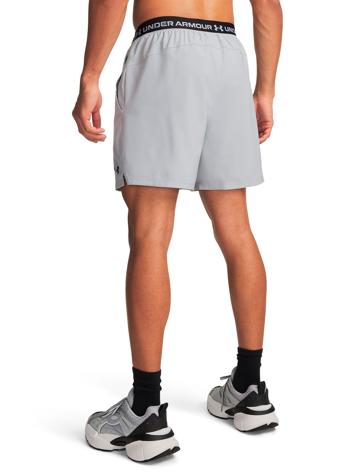Short UA Vanish Woven 2.0 6" gris para hombre
