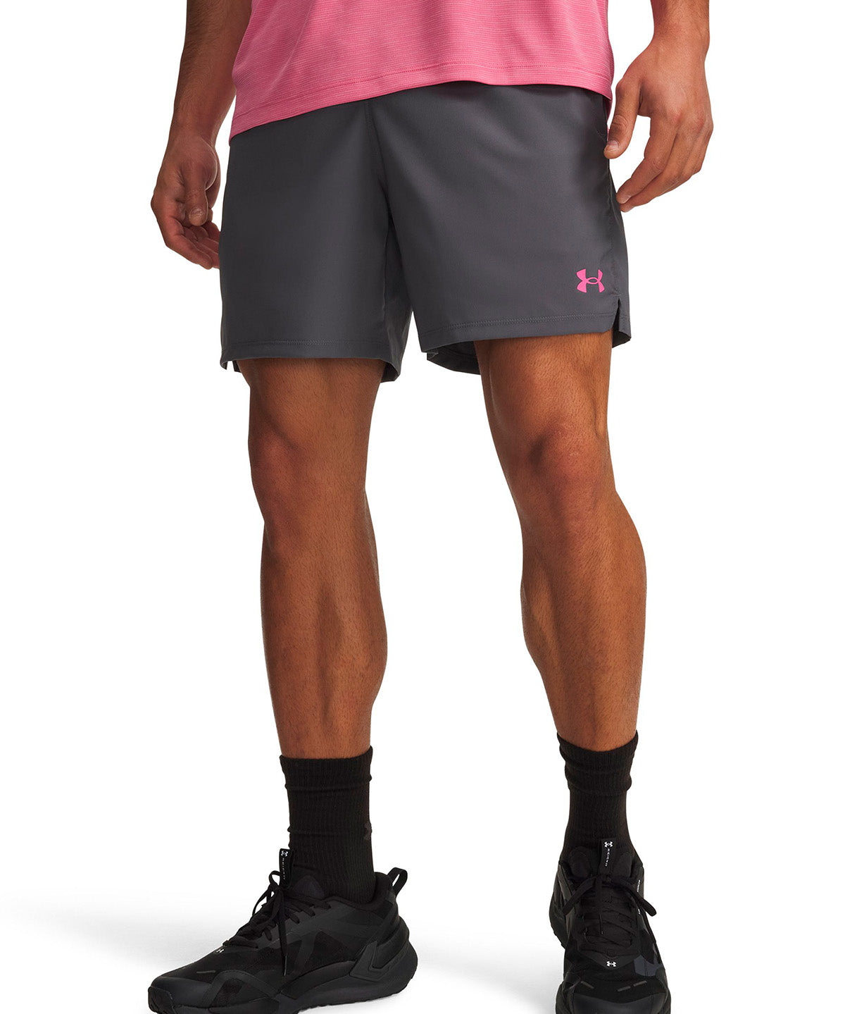 Short UA Vanish Woven 2.0 6" gris para hombre