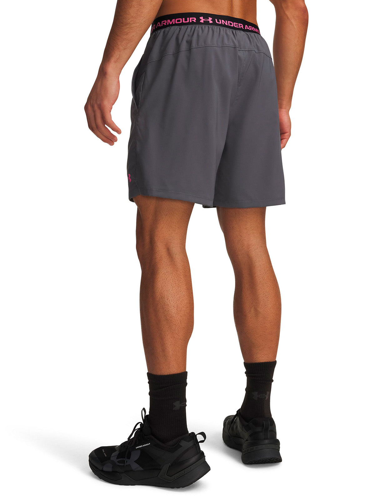 Short UA Vanish Woven 2.0 6" gris para hombre