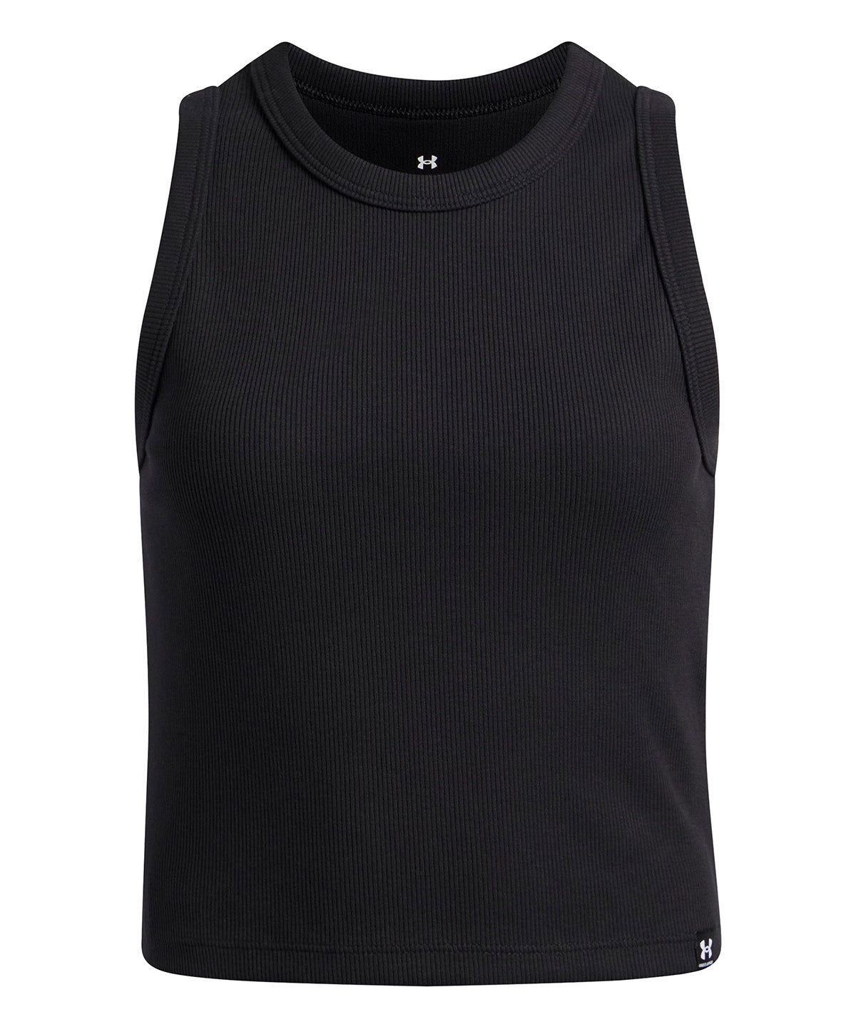 UA Rival Rib Tank negro para niña