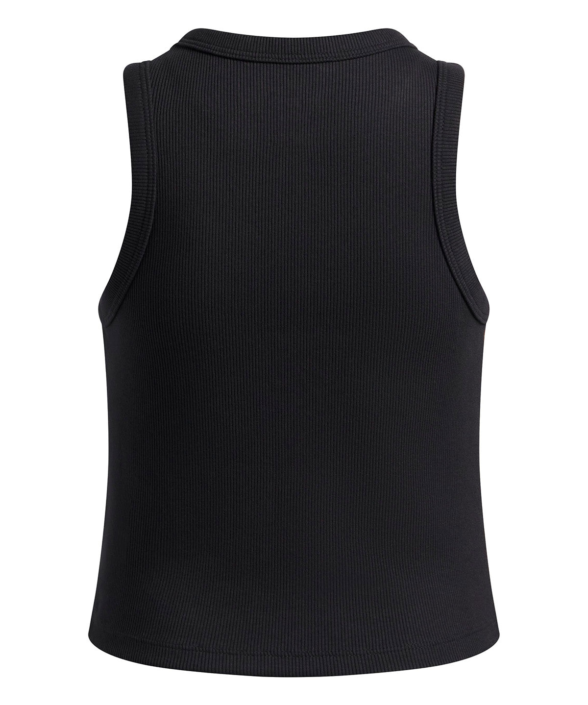 UA Rival Rib Tank negro para niña