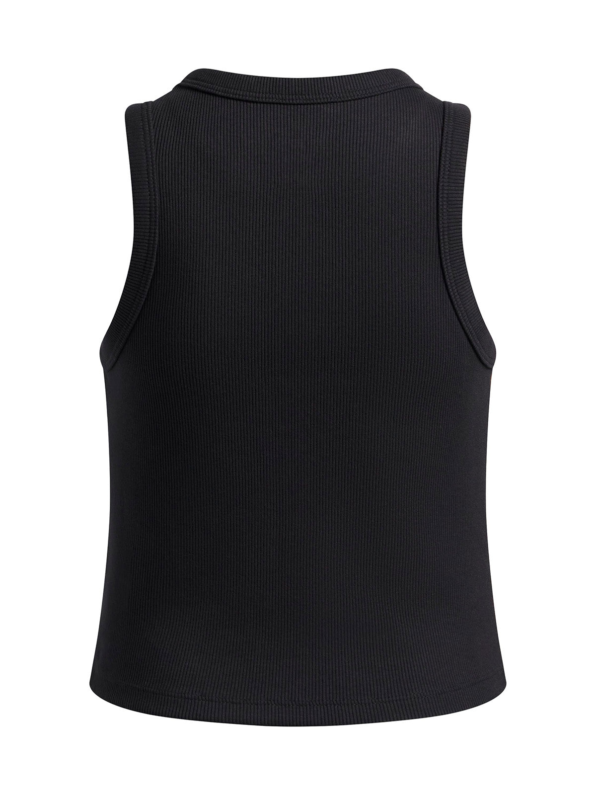 UA Rival Rib Tank negro para niña