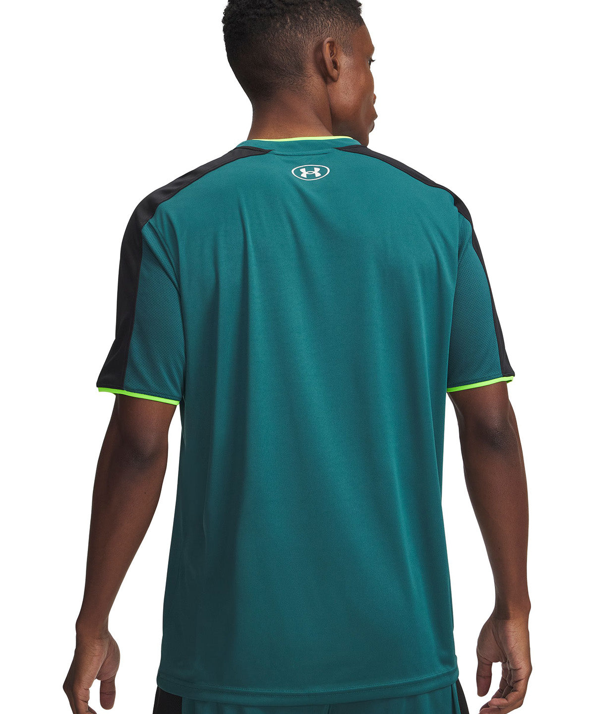 UA M Challenger Train SS Polera Manga Corta verde para hombre