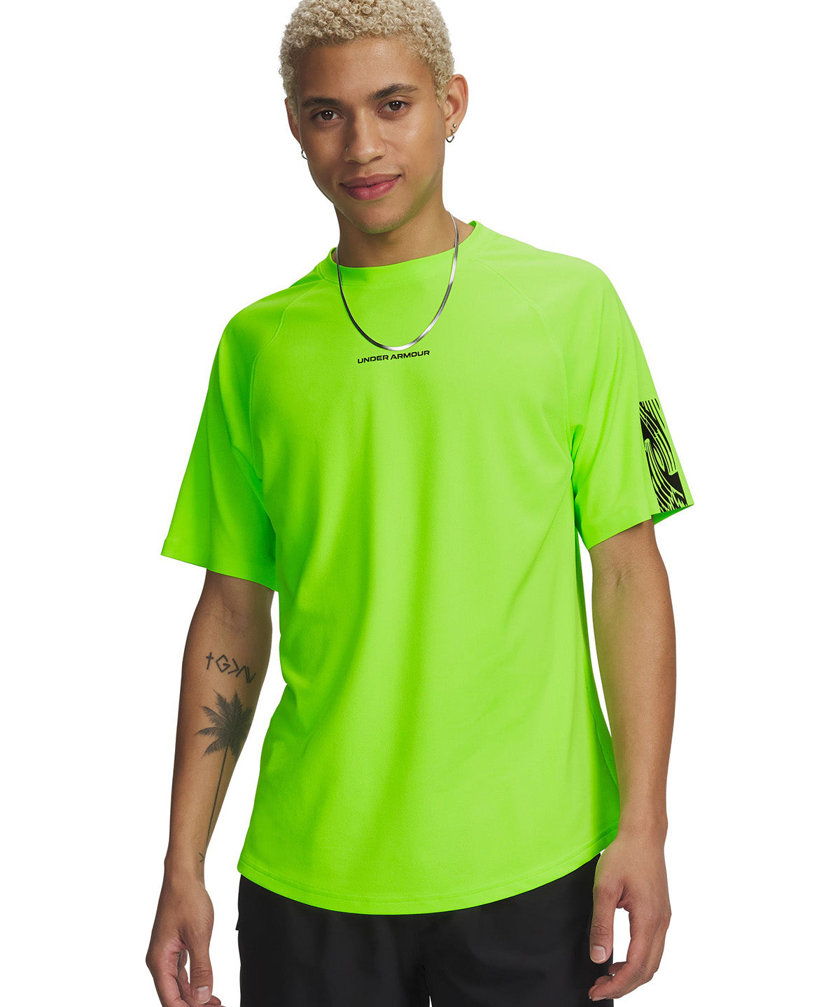 UA Challenger Elite SS Polera Manga Corta verde para hombre