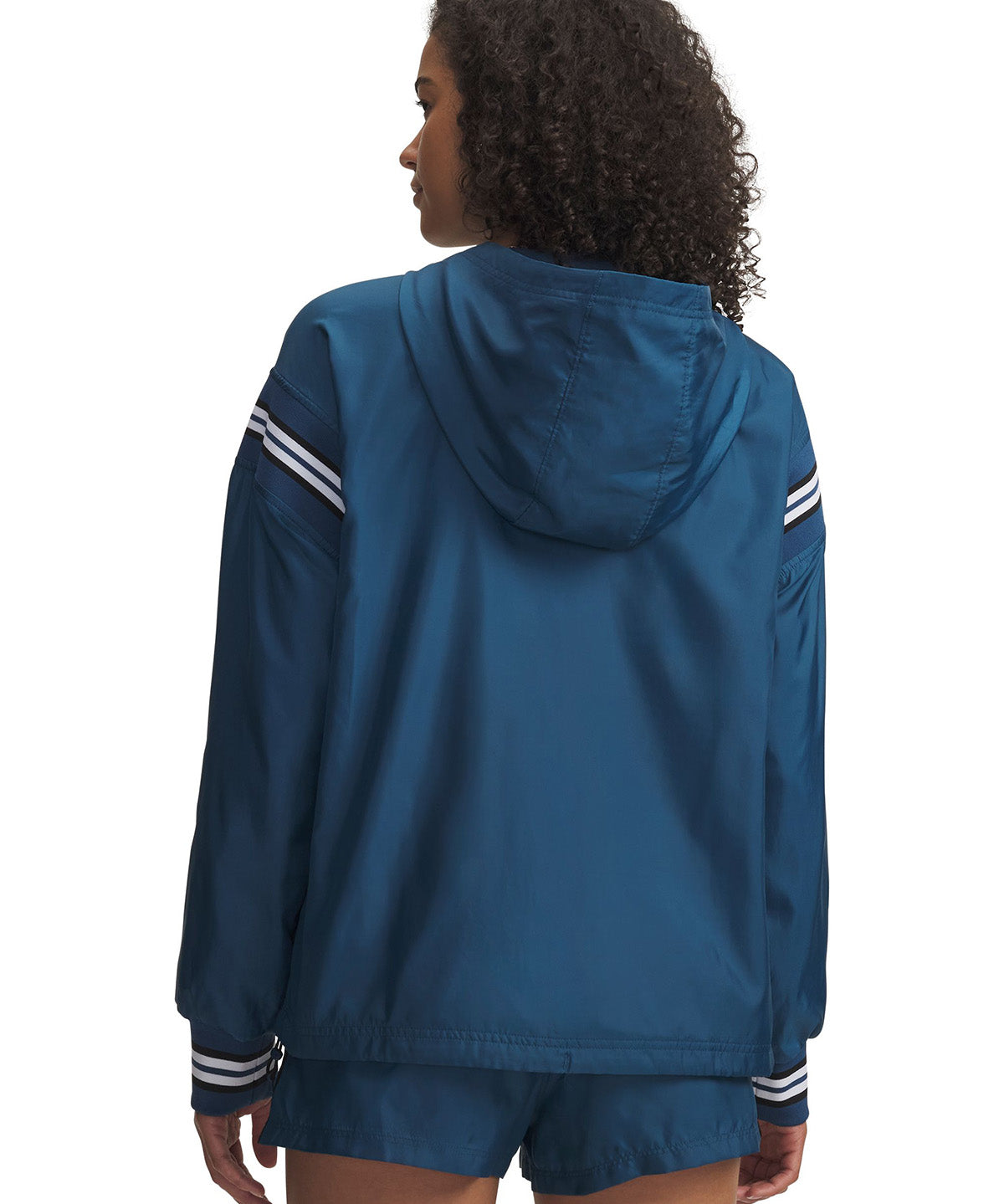 UA Icon Woven Heritage ¼ Zip Poleron azul para mujer