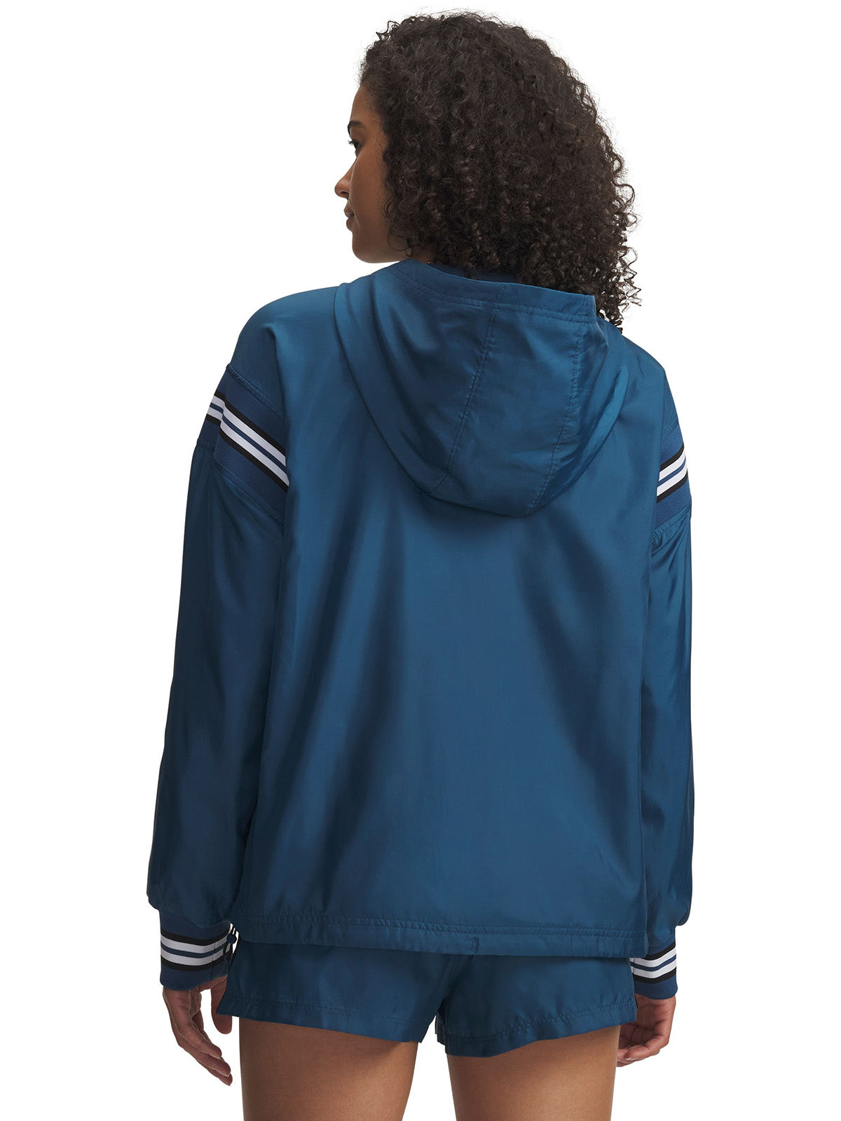 UA Icon Woven Heritage ¼ Zip Poleron azul para mujer