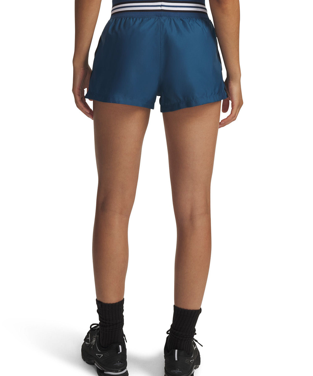 UA Icon Woven Heritage Short azul para mujer