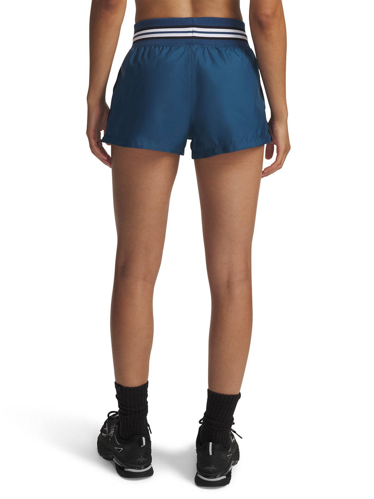 UA Icon Woven Heritage Short azul para mujer