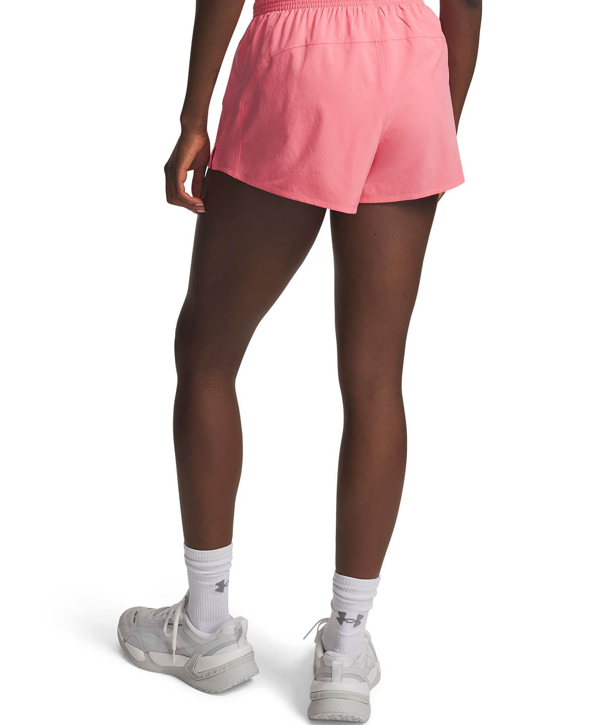 UA Vanish Woven 3" Shorts rosado para mujer