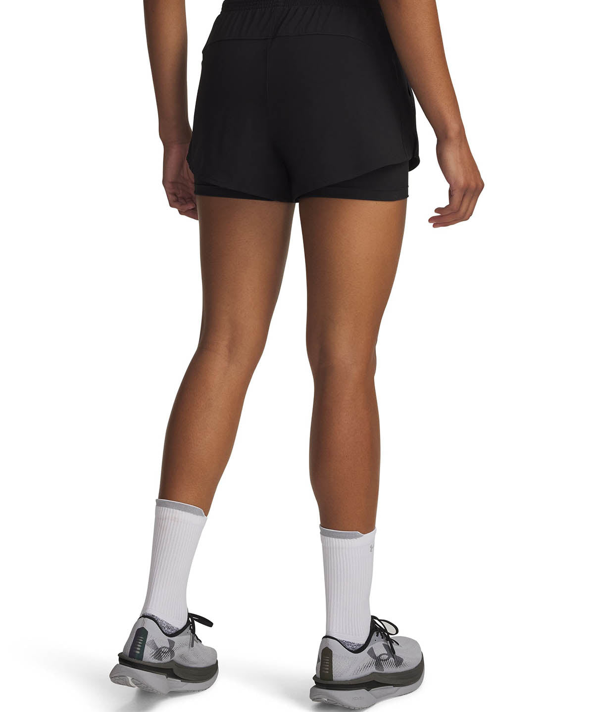 UA Vanish Woven 2 en 1 Shorts negro para mujer