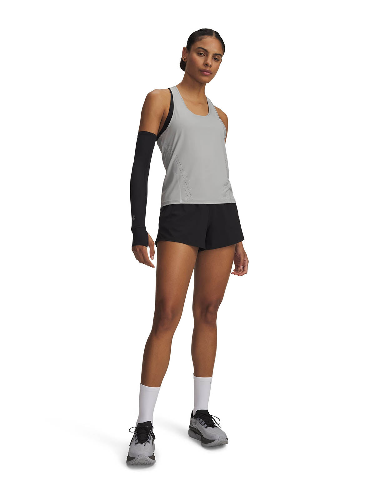 UA Vanish Woven 2 en 1 Shorts negro para mujer