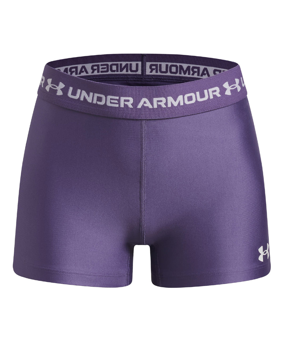UA HeatGear Shorty Calza morado para niña