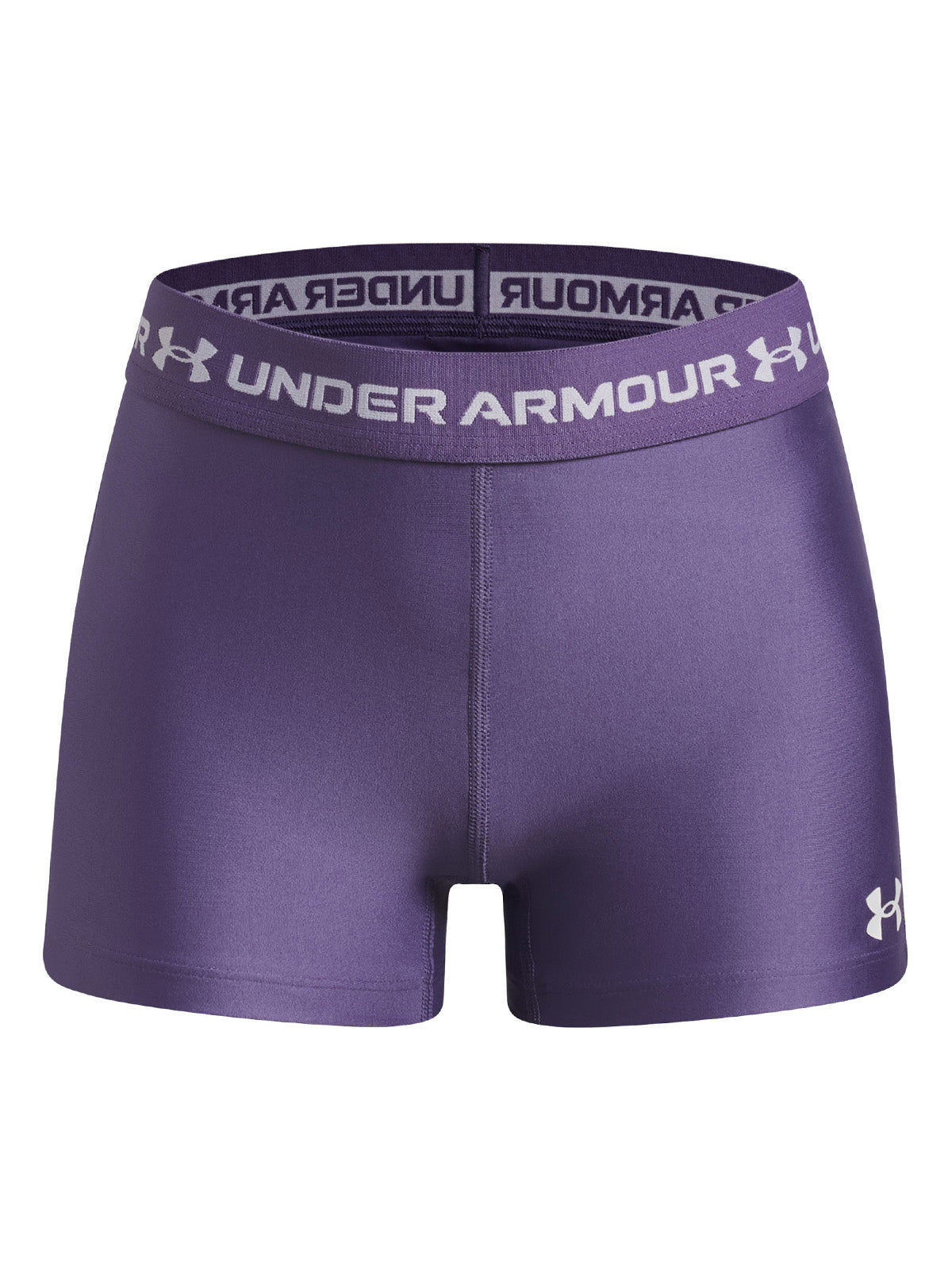 UA HeatGear Shorty Calza morado para niña