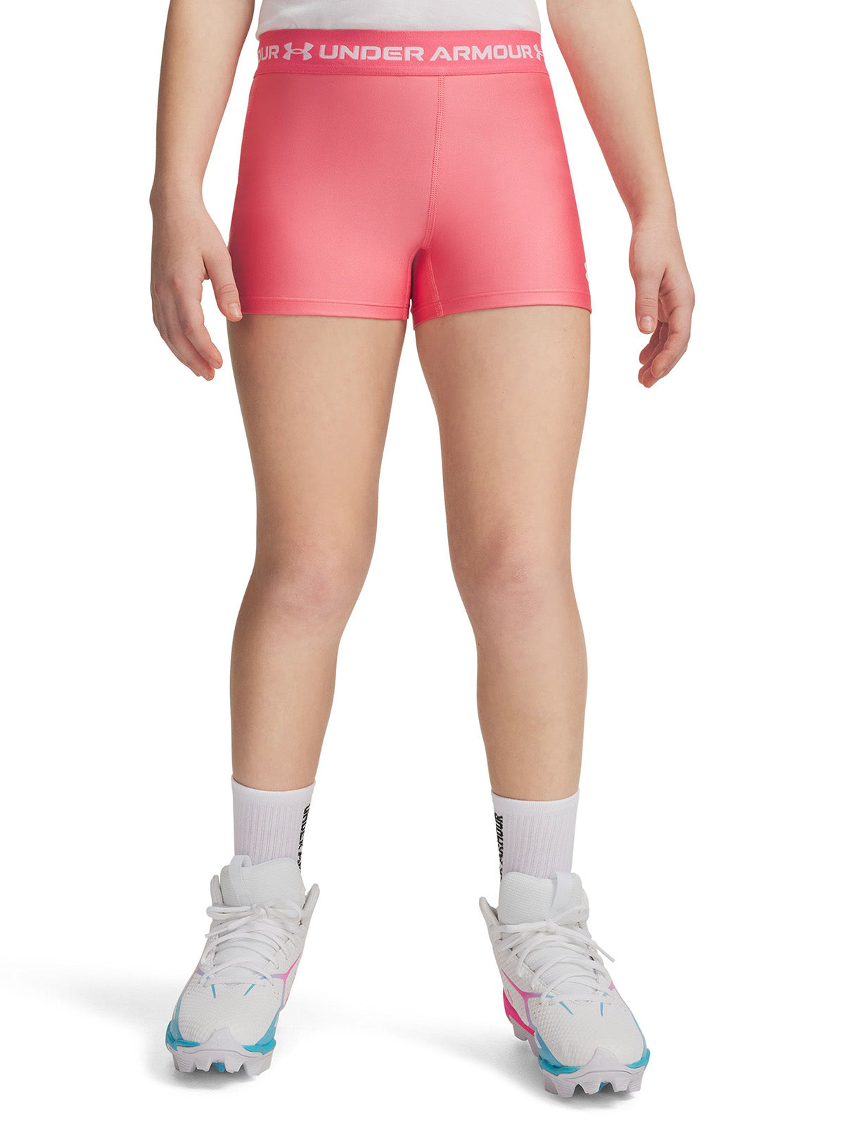 UA HeatGear Shorty Calza rosado para niña