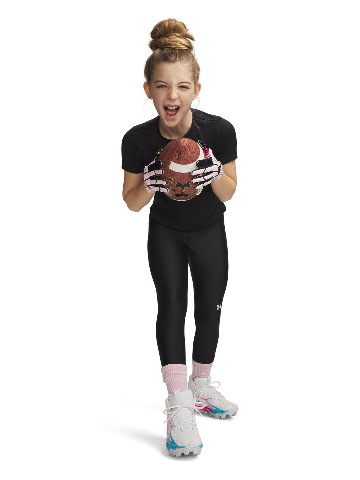 UA HeatGear Legging Calza negro para niña