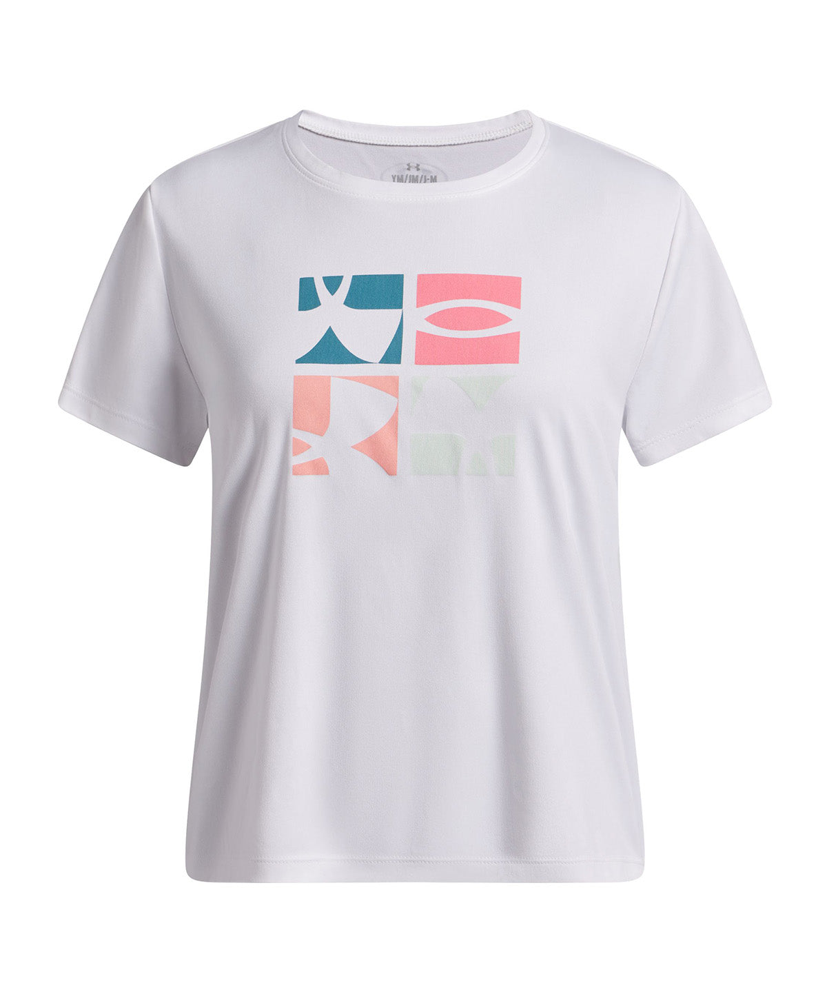 UA Tech Logo Graphic SSC Polera Manga Corta blanca para niña