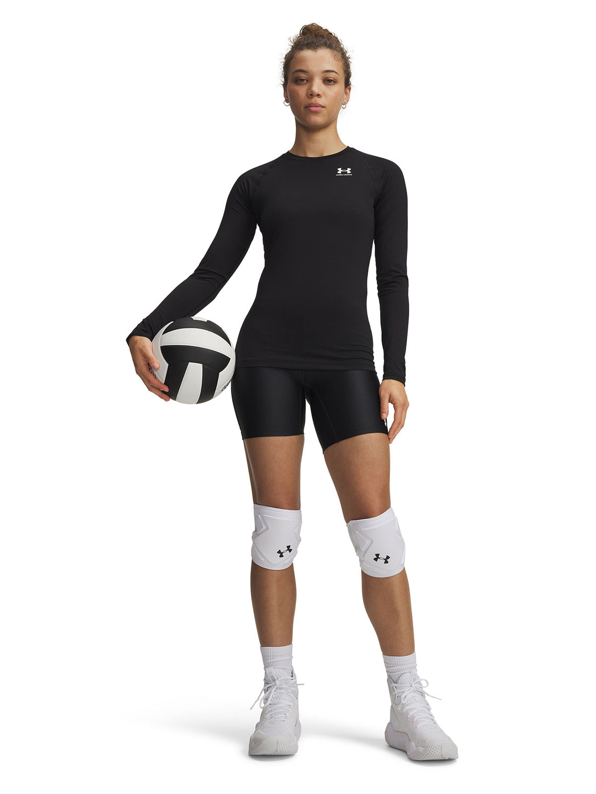 UA HeatGear 7" Calza negro para mujer