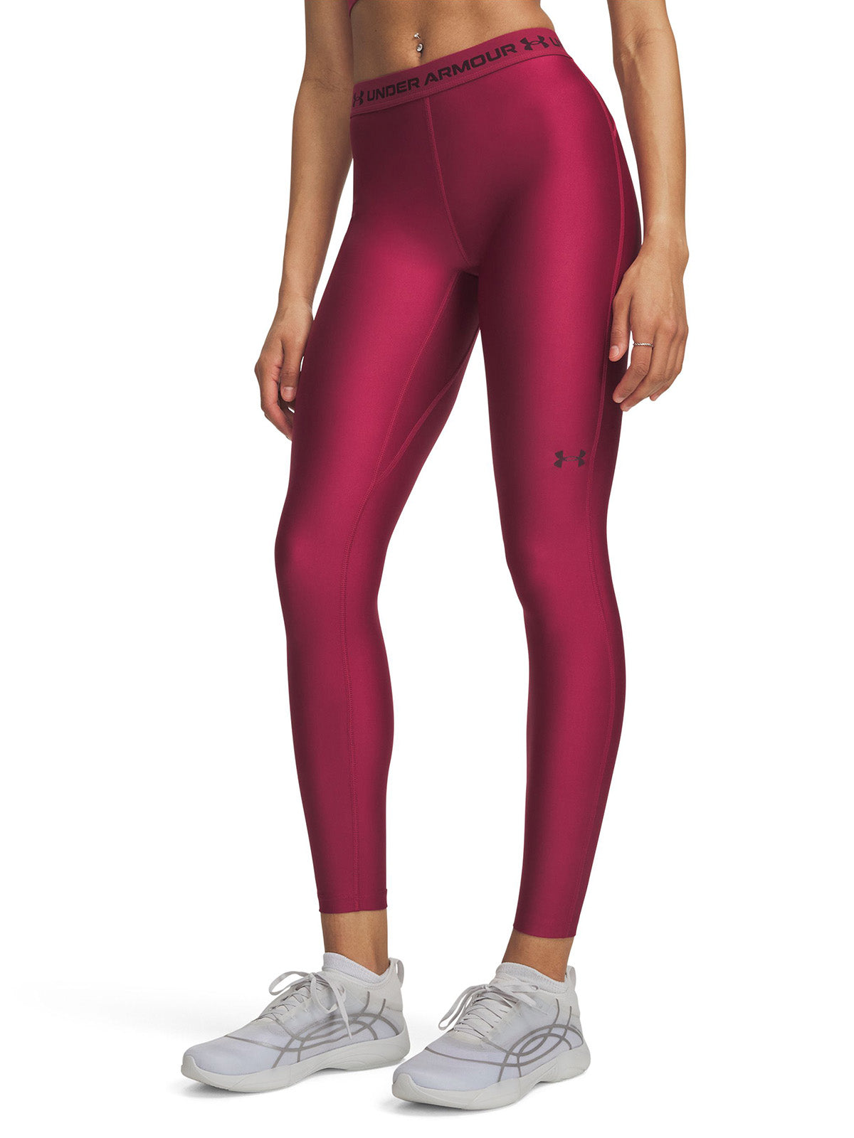 Calza UA HeatGear roja para mujer