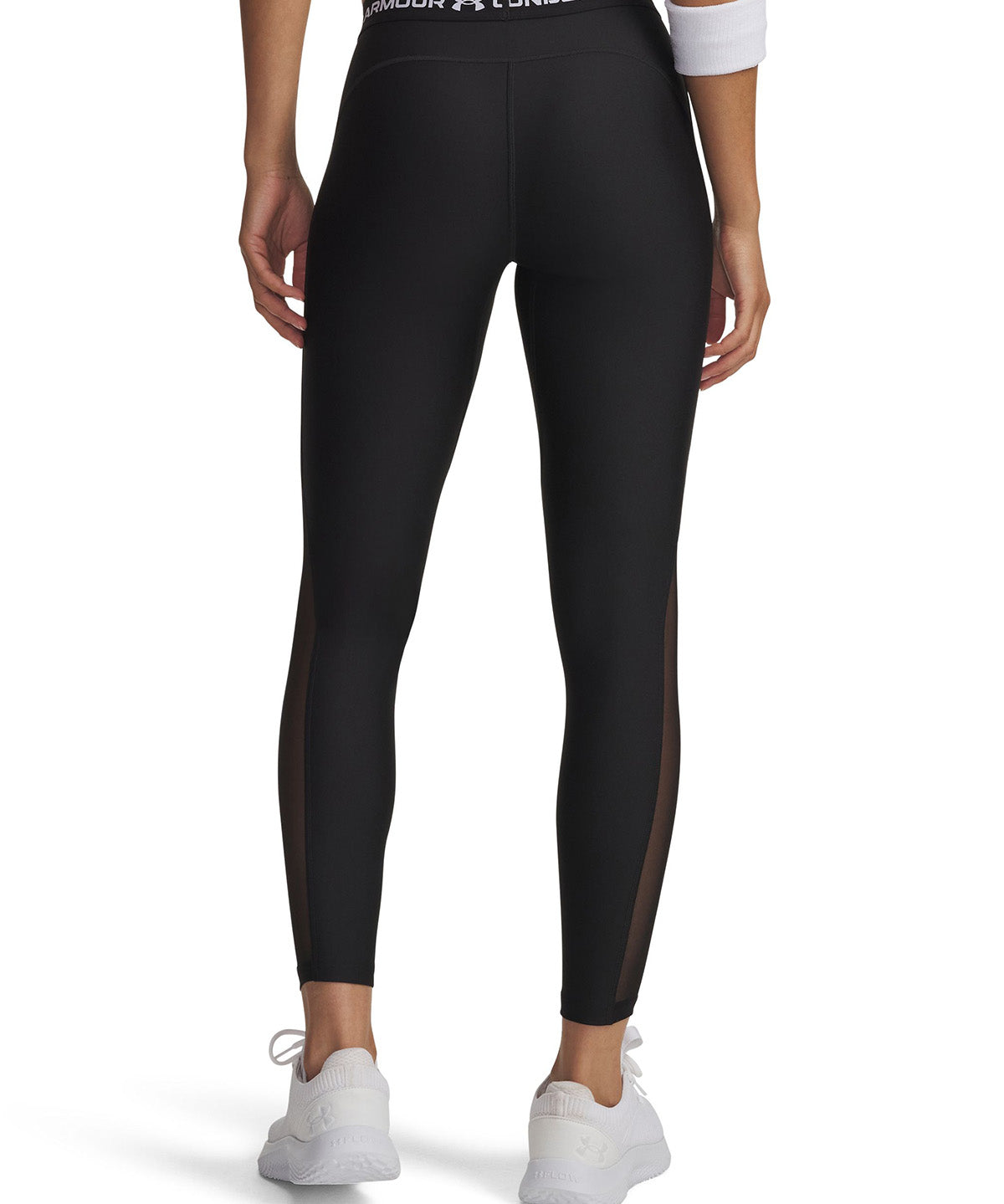 UA HeatGear Mesh Leggings Calza negro para mujer