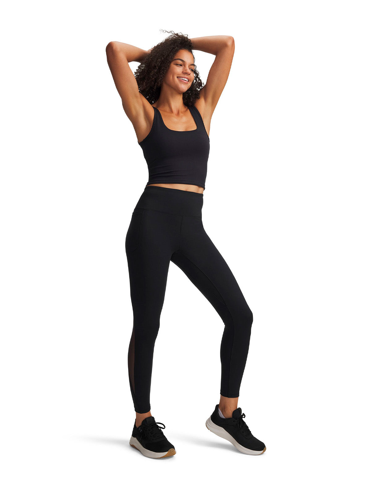 UA Motion Mesh Ankle negro para mujer