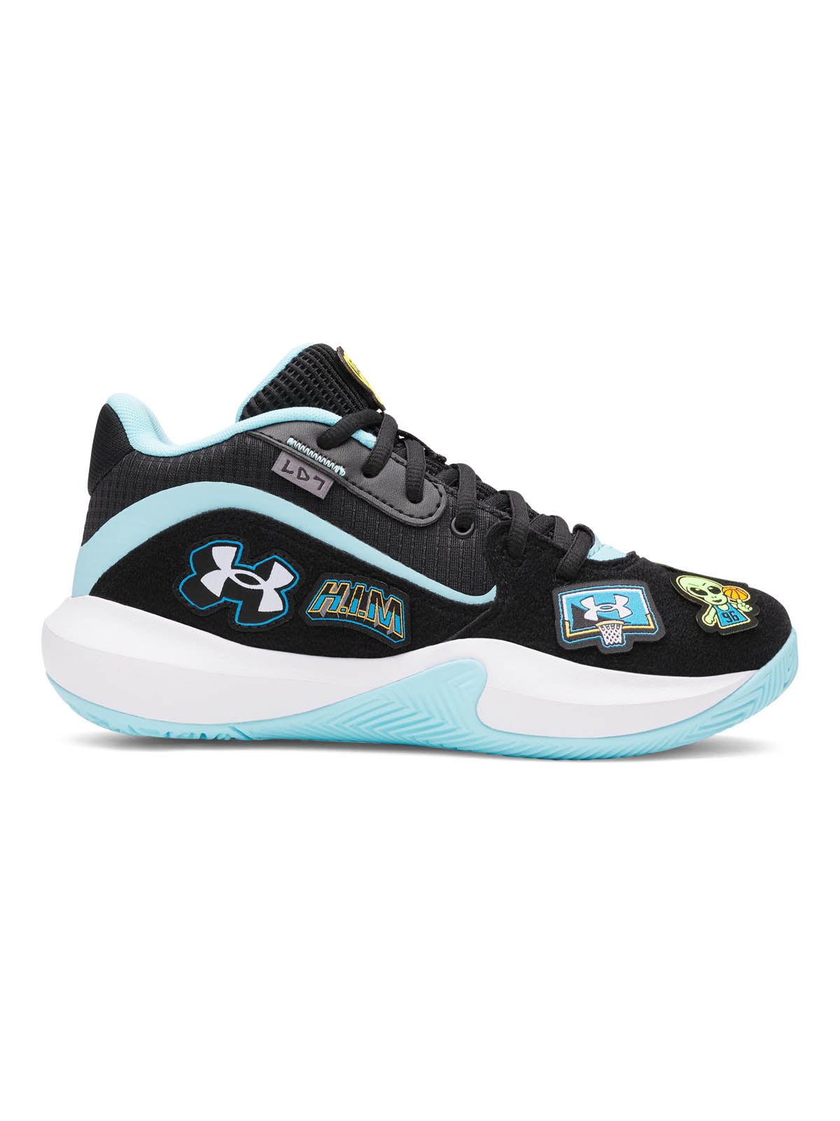 Zapatilla Basketball para niños Unisex Lockdown 7 Negro Under Armour