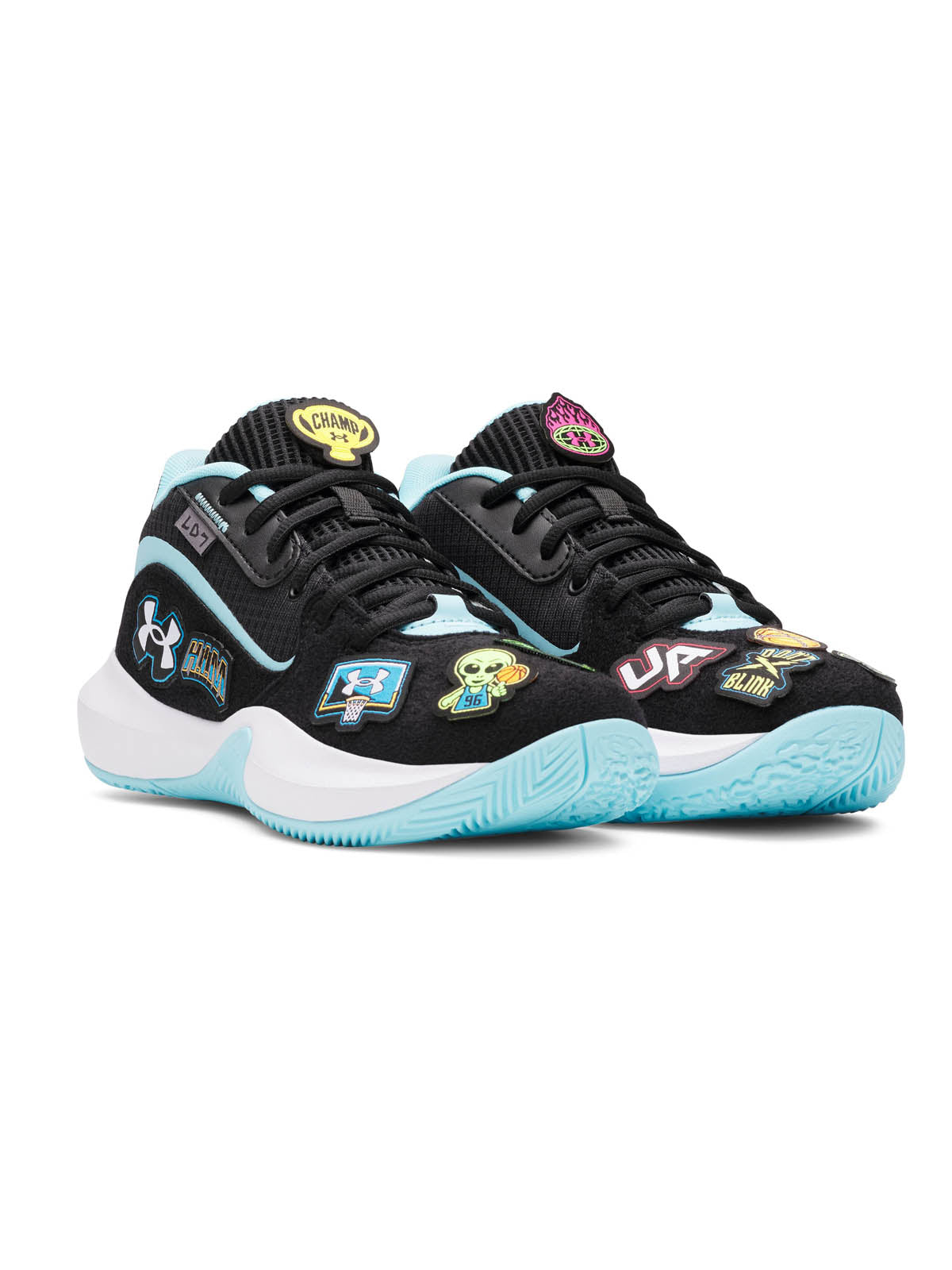 Zapatilla Basketball para niños Unisex Lockdown 7 Negro Under Armour