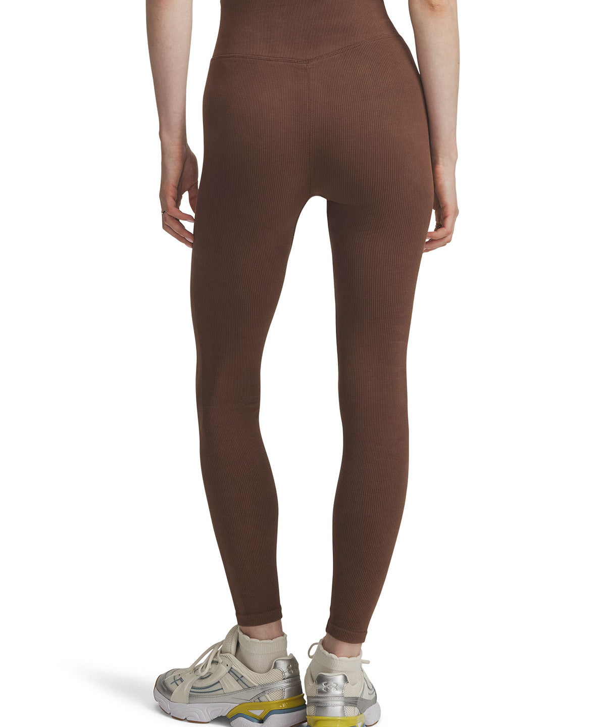 UA Seamless Cotton Leggings Calza café para mujer