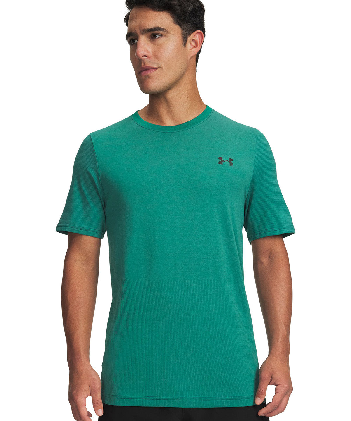 UA Vanish Elite Seamless Polera manga corta verde para hombre