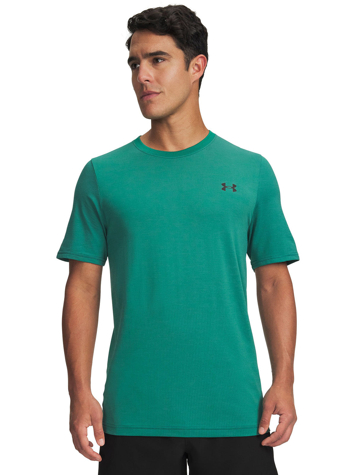 UA Vanish Elite Seamless Polera manga corta verde para hombre