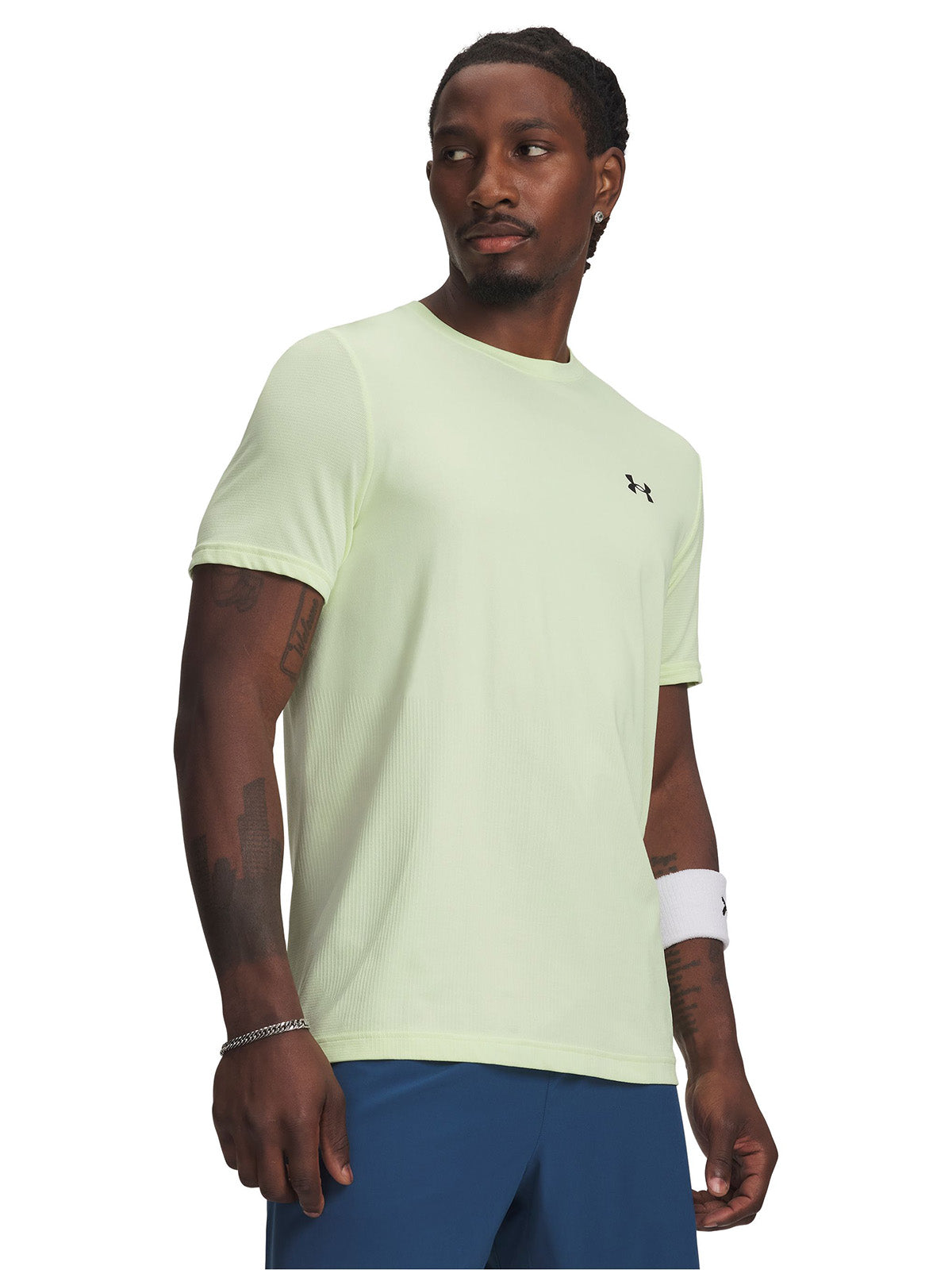 UA Vanish Elite Polera manga corta verde para hombre